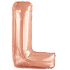Ballon lettre L rose gold (86 cm)