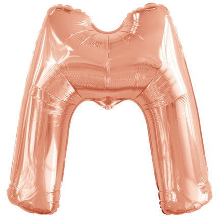 Ballon lettre M rose gold (86 cm)