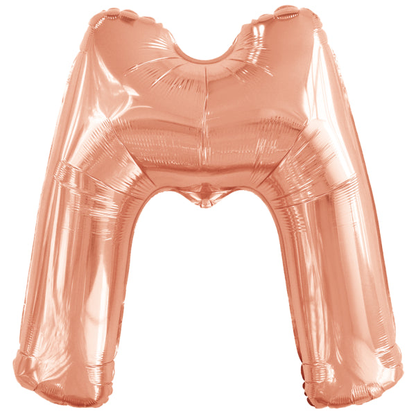 Ballon lettre M rose gold (86 cm)