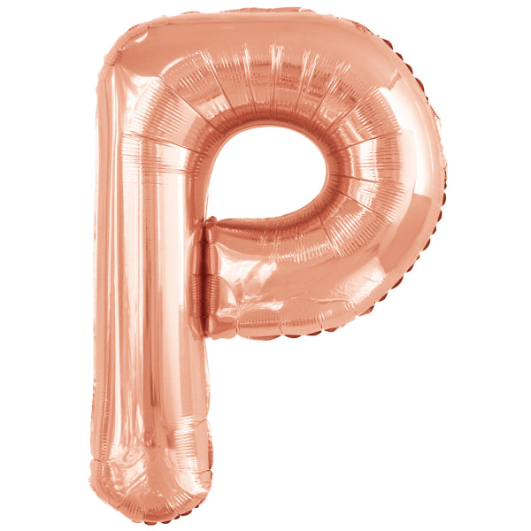 Ballon lettre P rose gold (86 cm)
