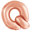 Ballon lettre Q rose gold (86 cm)