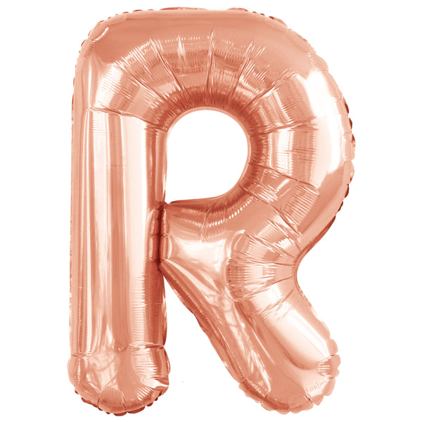 Ballon lettre R rose gold (86 cm)