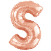 Ballon lettre S rose gold (86 cm)