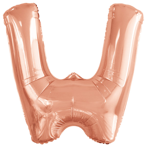 Ballon lettre W rose gold (86 cm)
