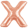 Ballon lettre X rose gold (86 cm)
