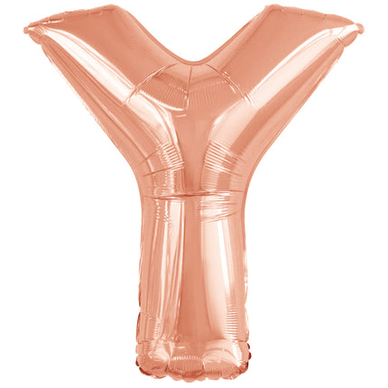 Ballon lettre Y rose gold (86 cm)