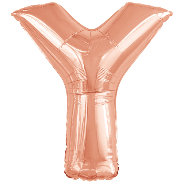 Ballon lettre Y rose gold (86 cm)
