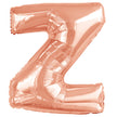 Ballon lettre Z rose gold (86 cm)