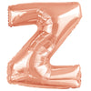 Ballon lettre Z rose gold (86 cm)