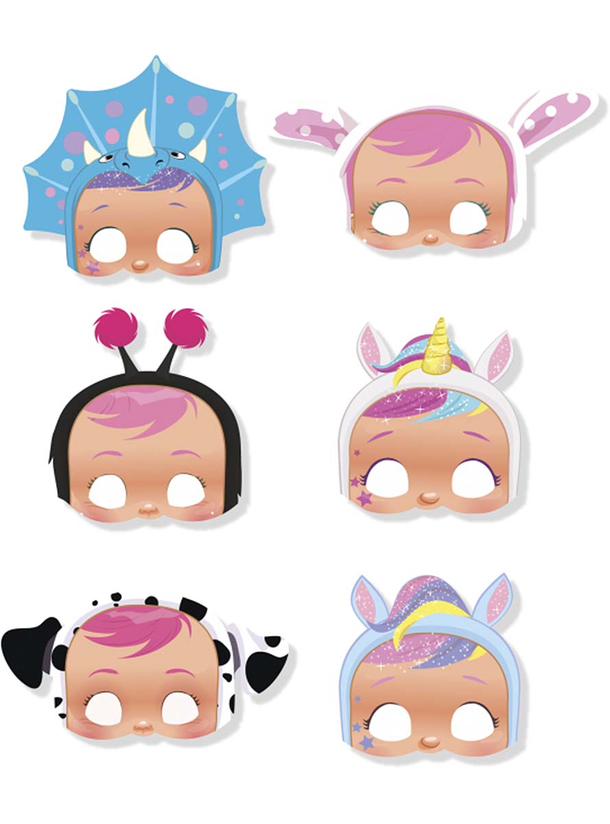 6 masques Cry Babies