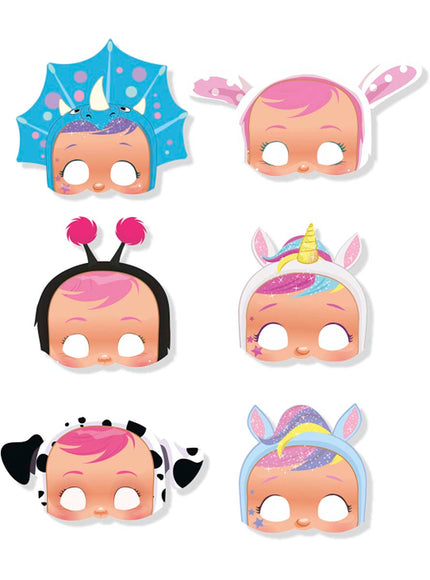 6 masques Cry Babies