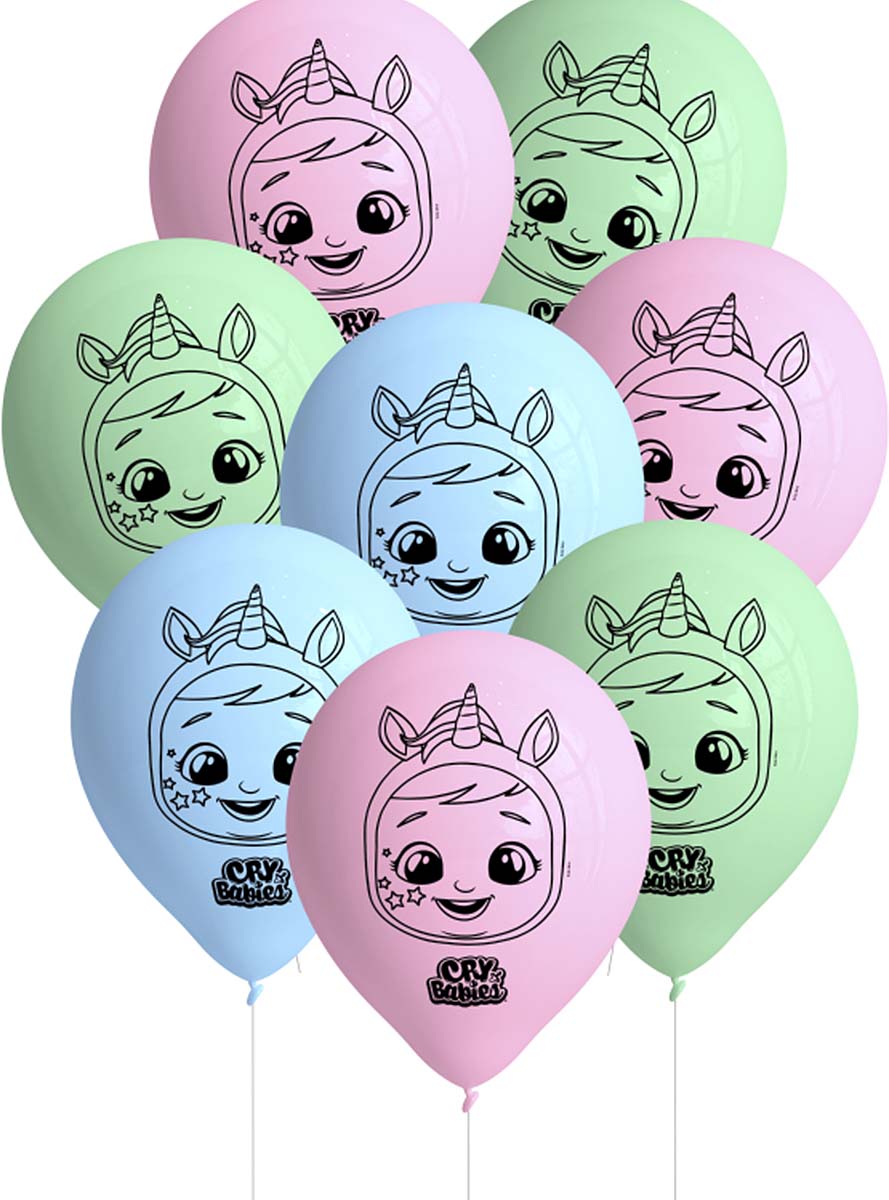8 ballons Cry Babies