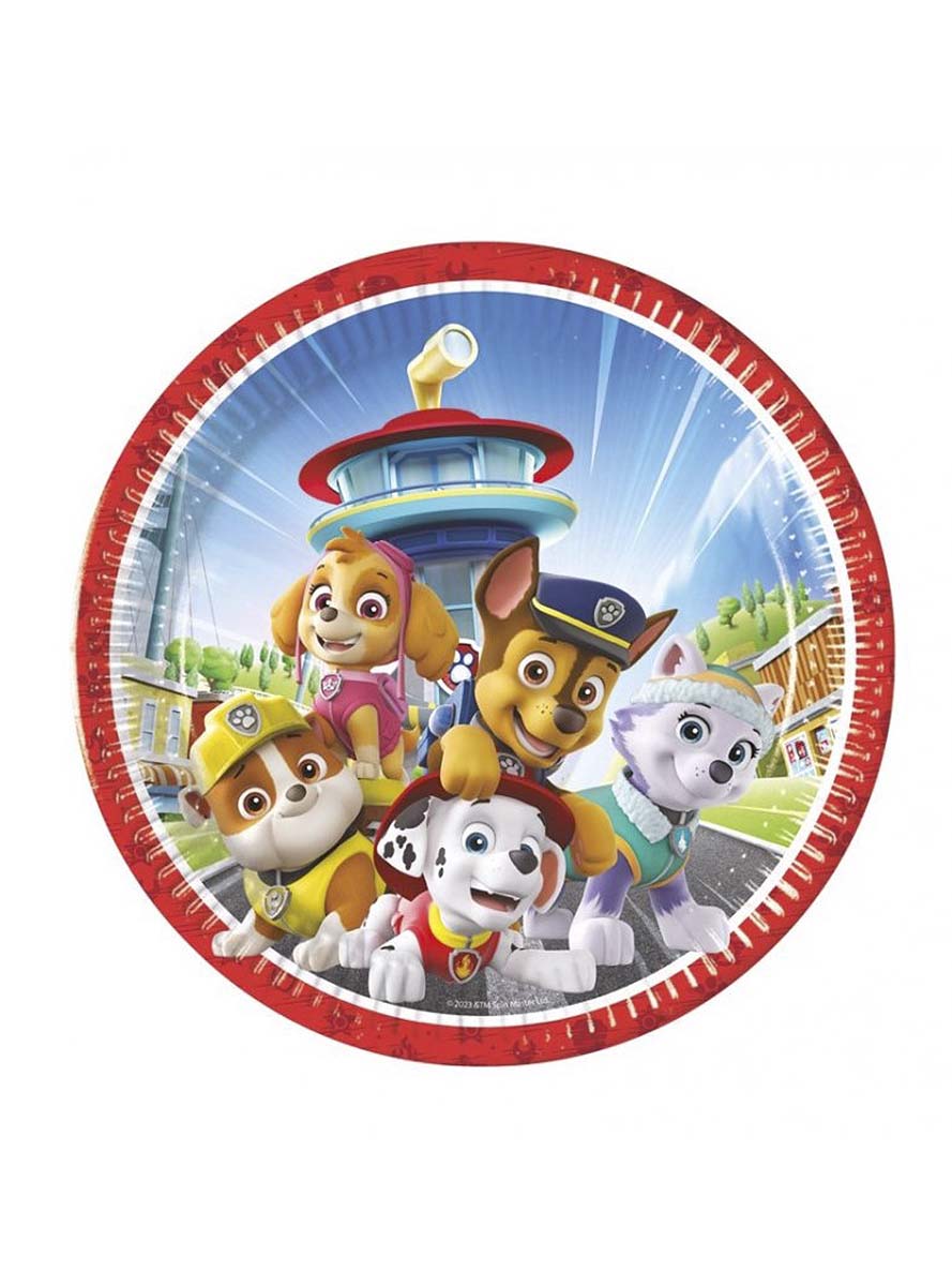 8 assiettes La Pat'Patrouille (23cm)