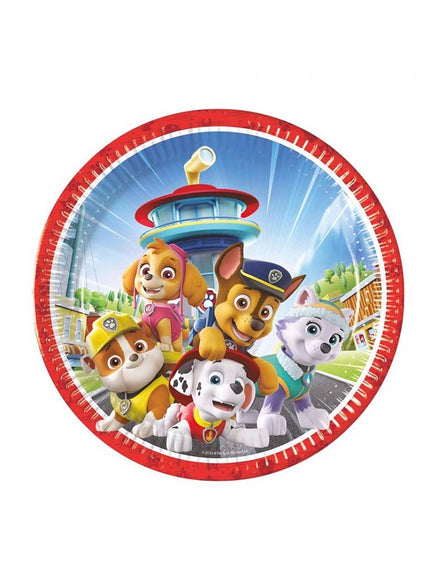 8 assiettes La Pat'Patrouille (23cm)
