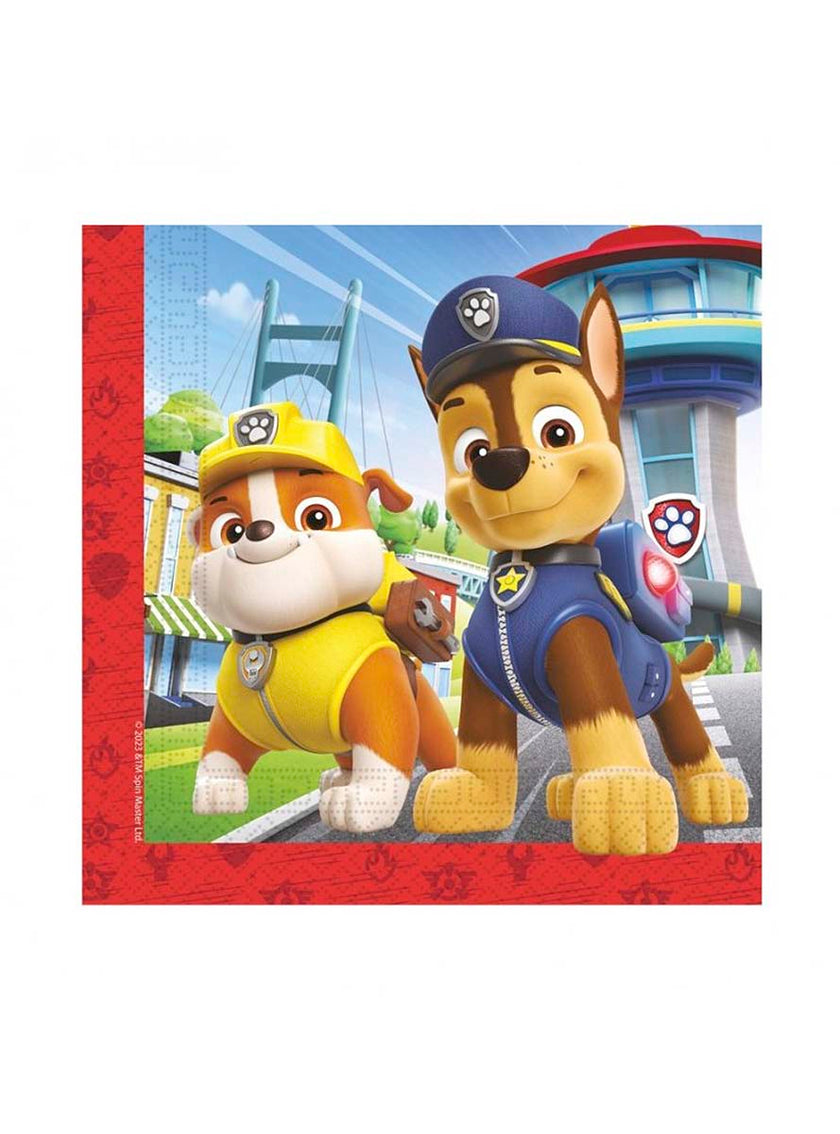 20 serviettes La Pat'Patrouille (33x33cm)
