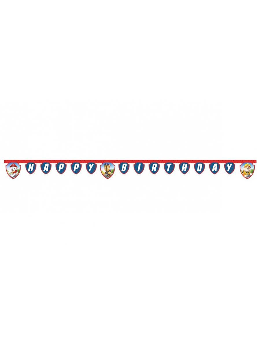Guirlande Happy Birthday La Pat'Patrouille