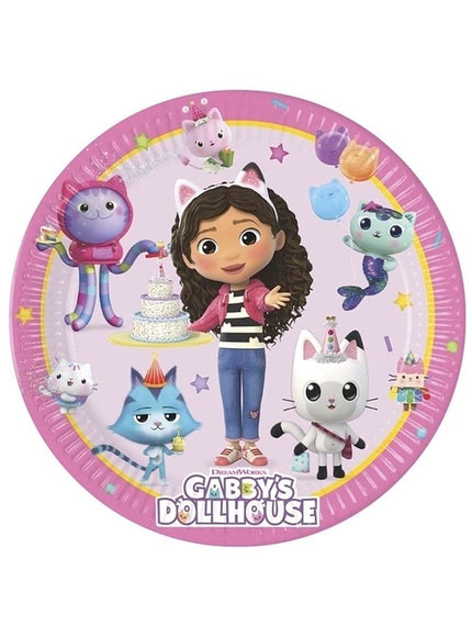 8 assiettes Gabby et la maison magique (23cm)
