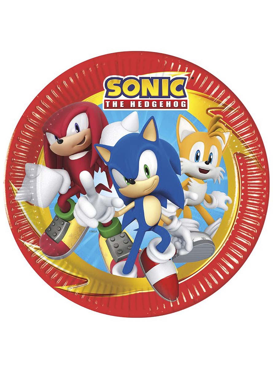 8 assiettes Sonic (23cm)