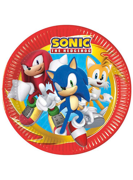 8 assiettes Sonic (23cm)