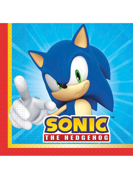 20 serviettes Sonic (33x33cm)