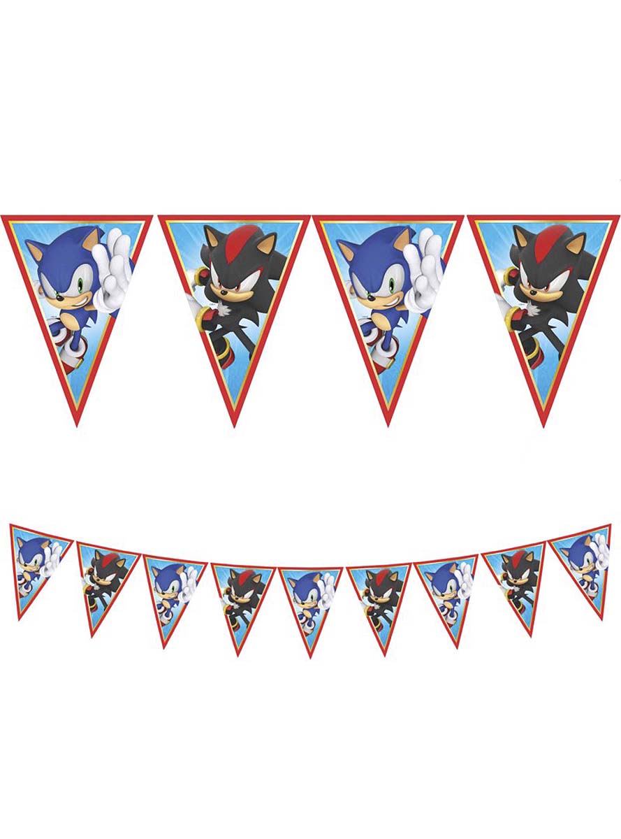 Guirlande de fanions Sonic