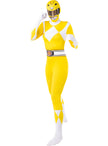 Déguisement Power Ranger jaune en seconde peau