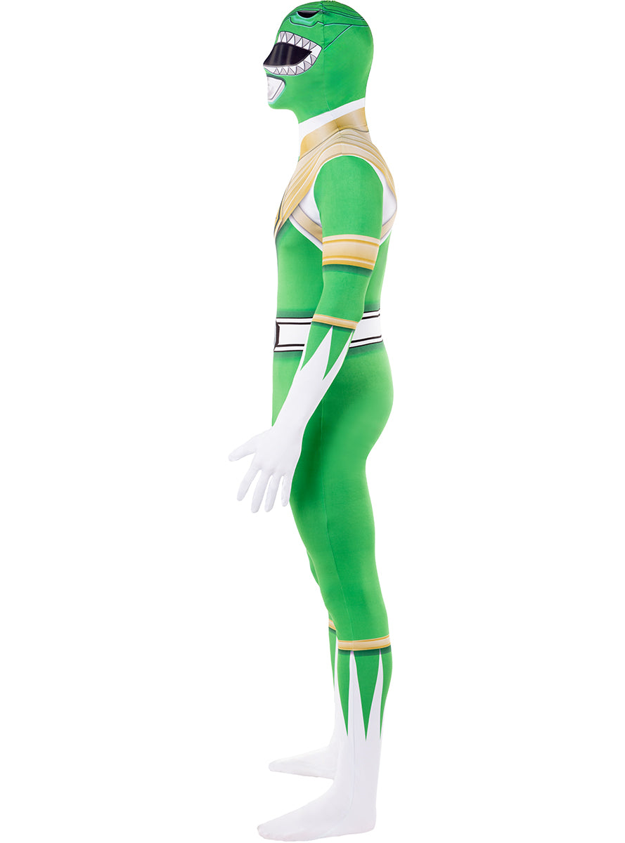 Déguisement Power Ranger vert en seconde peau