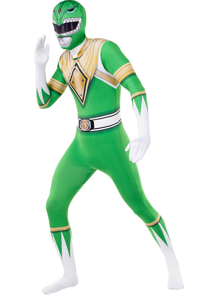 Déguisement Power Ranger vert en seconde peau