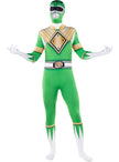 Déguisement Power Ranger vert en seconde peau