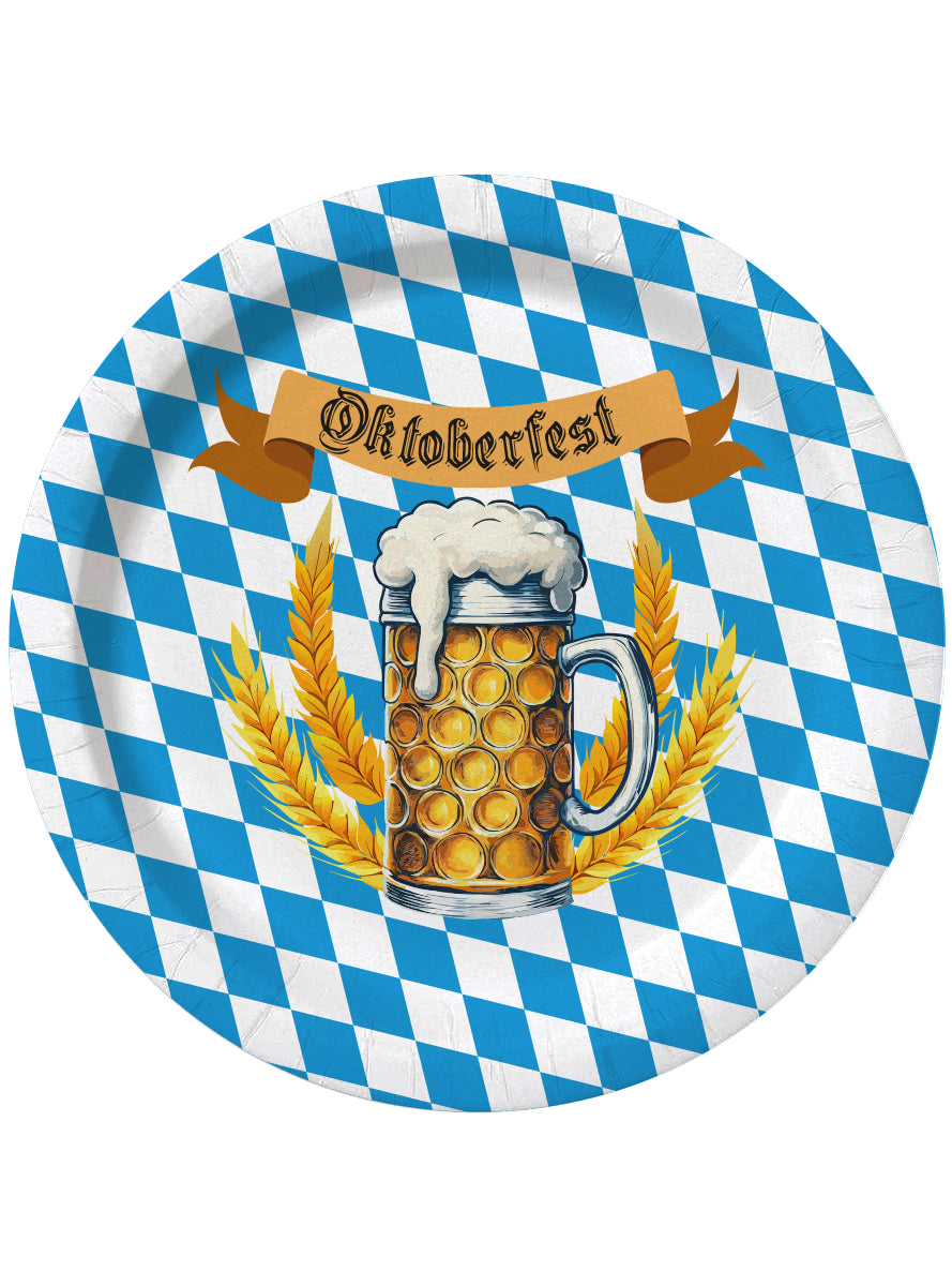 8 assiettes Oktoberfest (23 cm)