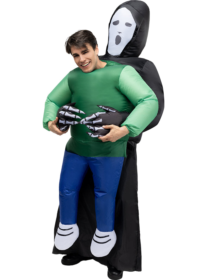 Déguisement faucheur gonflable adulte