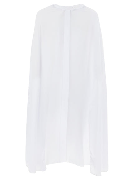 Cape blanche à capuche pour adulte