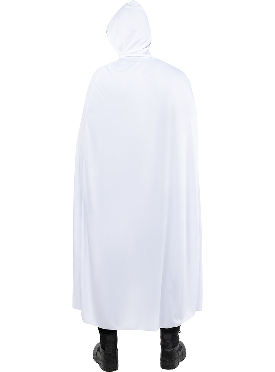 Cape blanche à capuche pour adulte