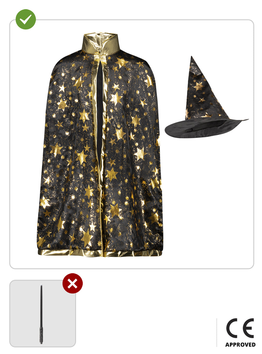 Déguisement magicien étoiles enfant