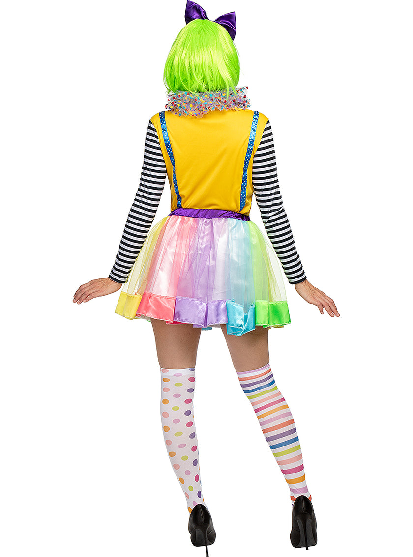 Costume de clown de luxe pour femme en grande taille