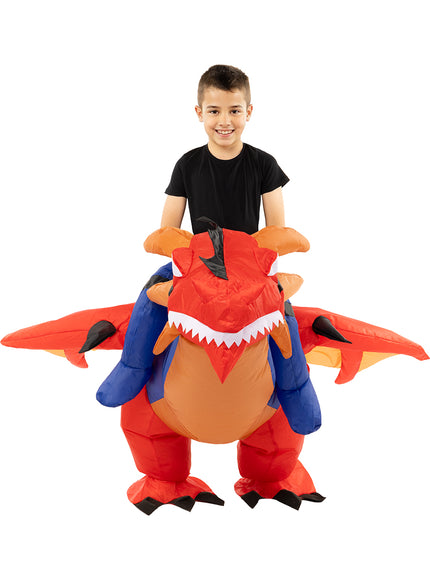 Déguisement porte-moi dragon gonflable enfant
