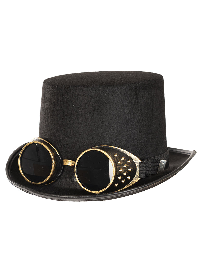 Chapeau Steampunk avec lunettes pour adulte
