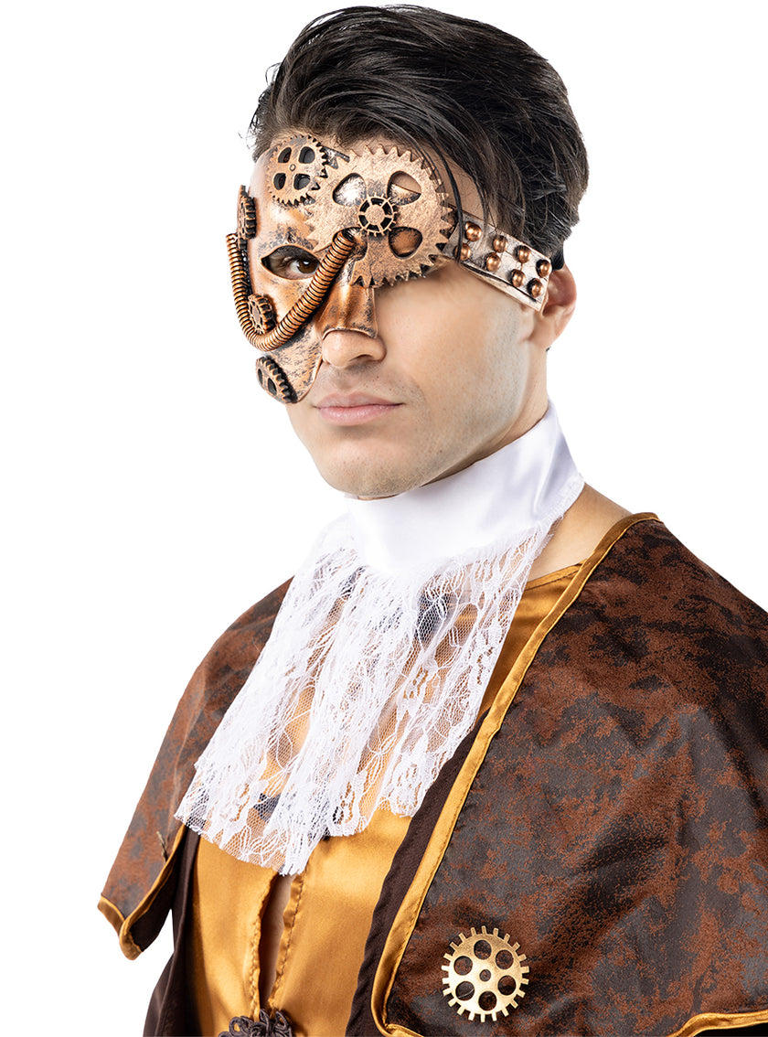Masque mi-visa steampunk