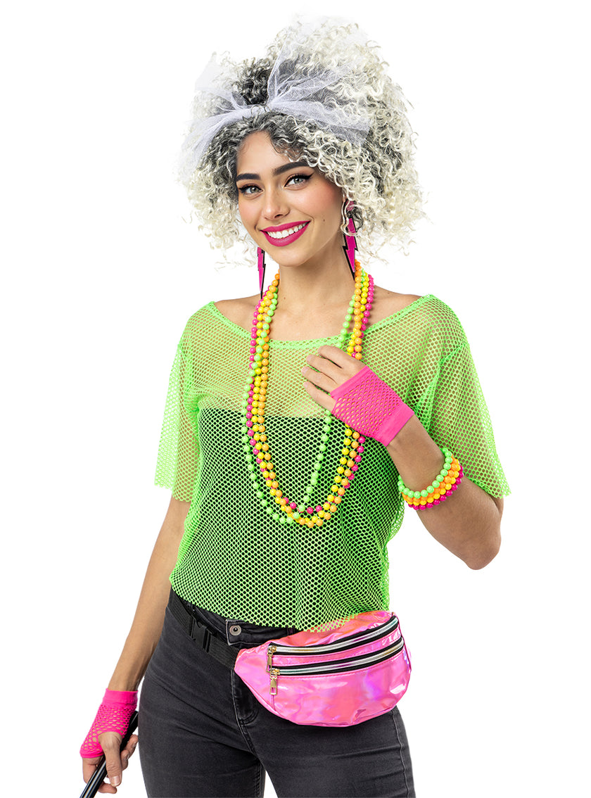 Kit accessoires des années 80 pour femmes