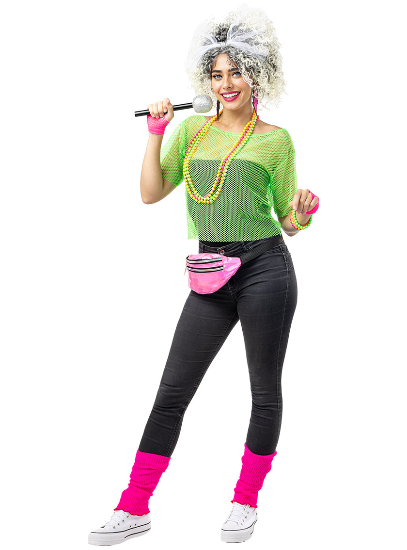 Kit accessoires des années 80 pour femmes