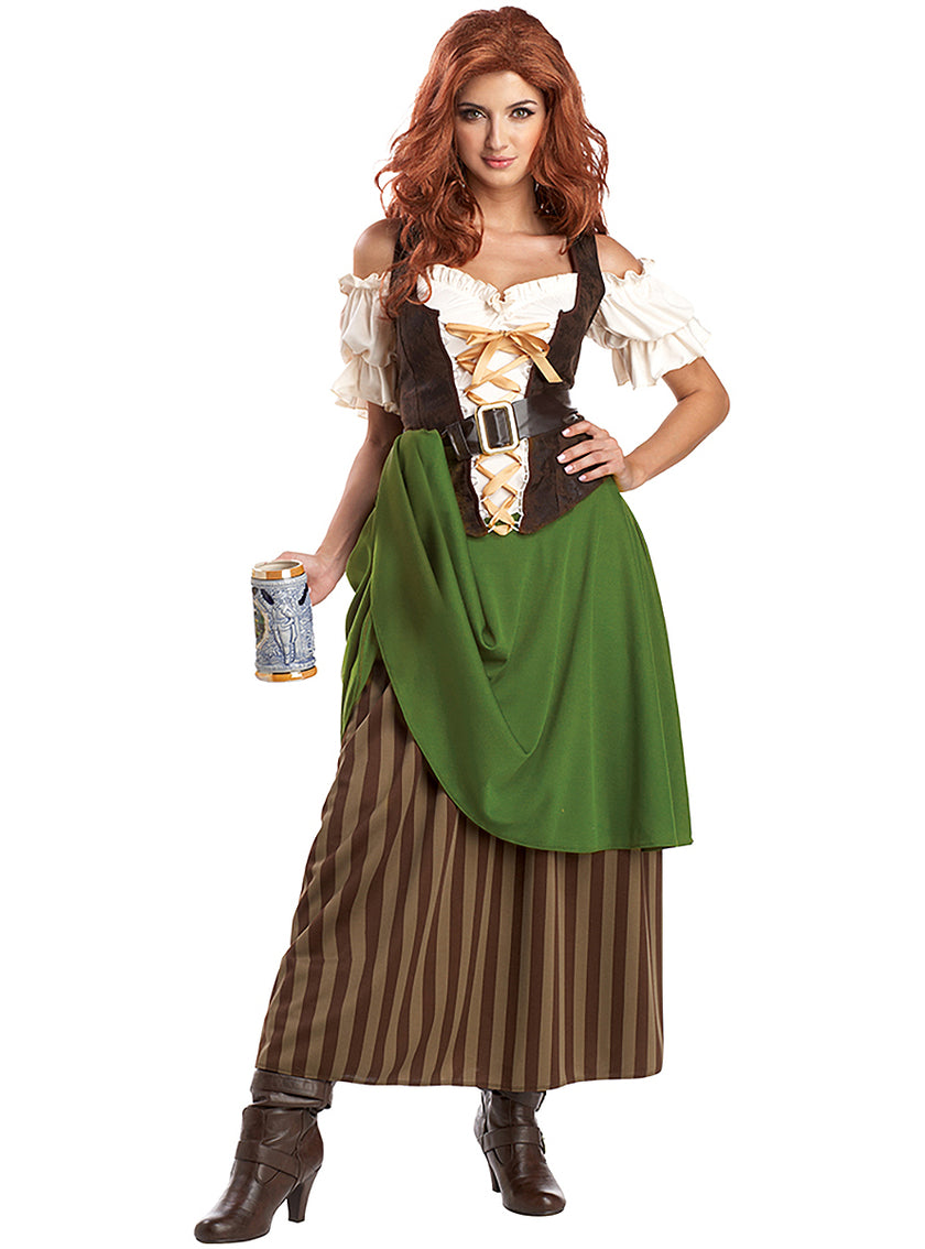 Déguisement serveuse médiévale premium femme
