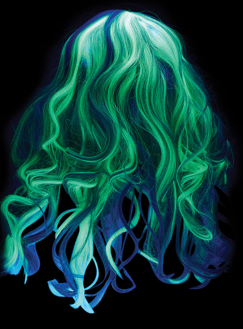 Perruque mariée fantôme phosphorescente fille