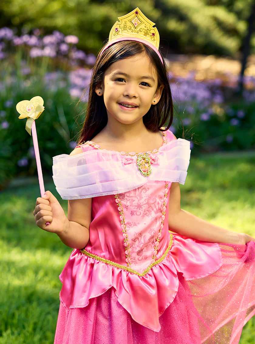 Diadème et baguette magique Aurore fille - La belle au bois dormant