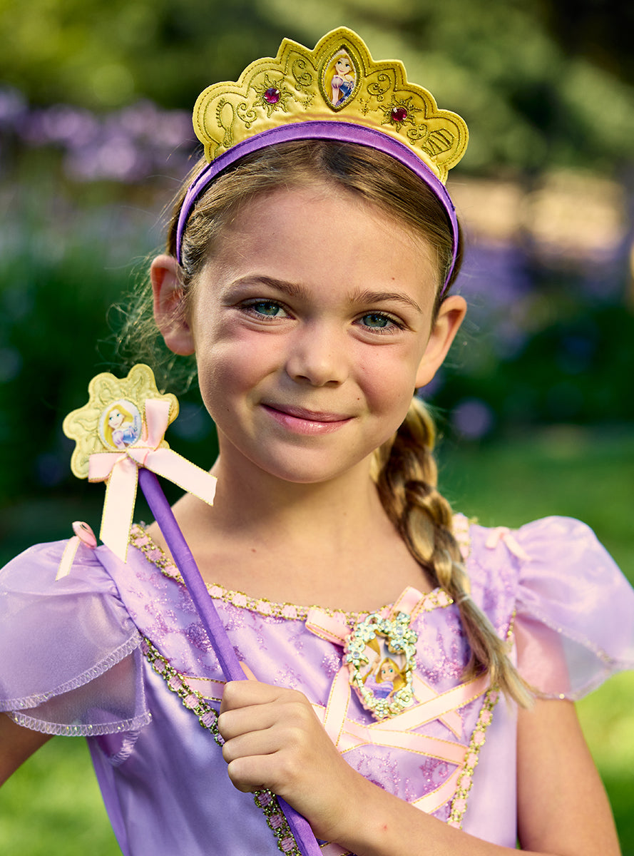 Diadème et baguette magique Raiponce fille