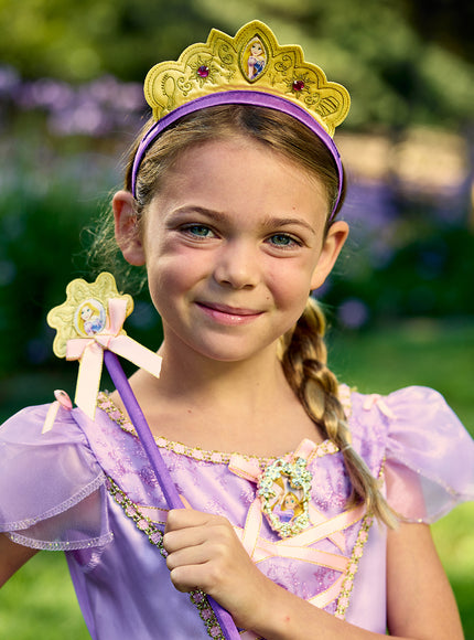Diadème et baguette magique Raiponce fille