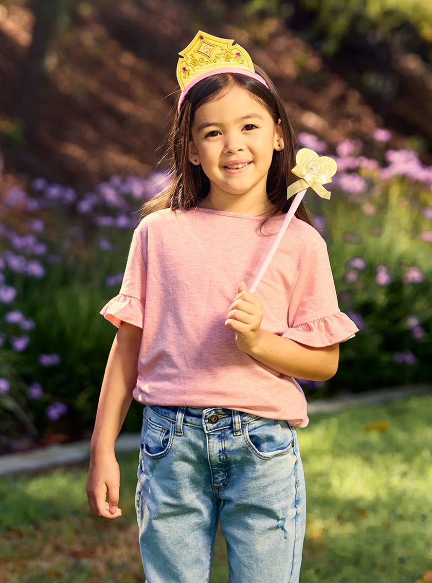 Diadème et baguette magique Raiponce fille