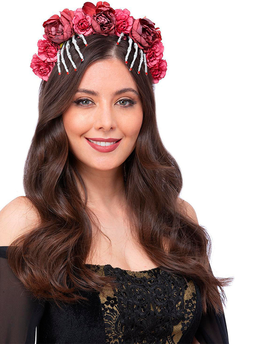 Serre-tête Catrina squelette femme