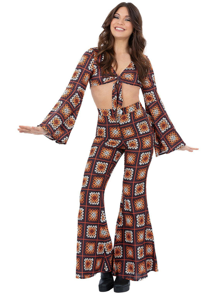 Déguisement hippie vintage années 60 femme