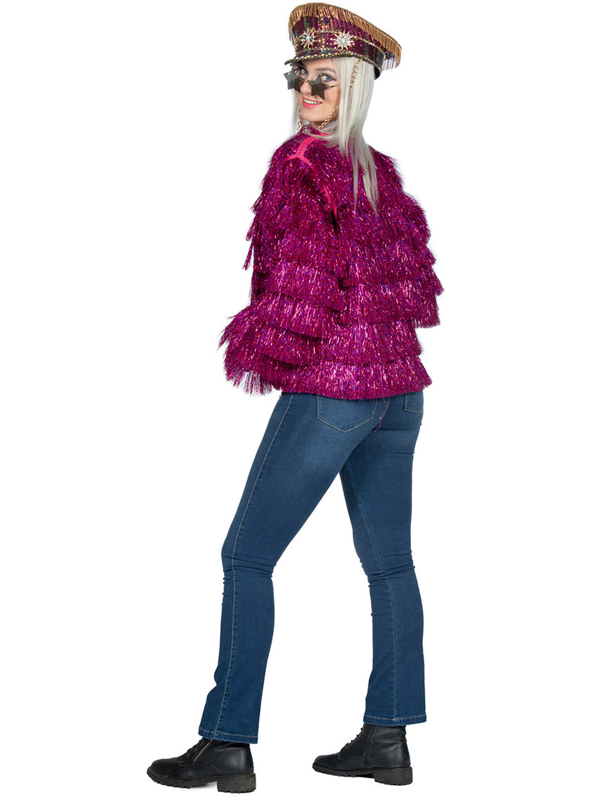 Veste festival rose femme