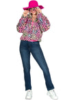 Veste léopard rose femme
